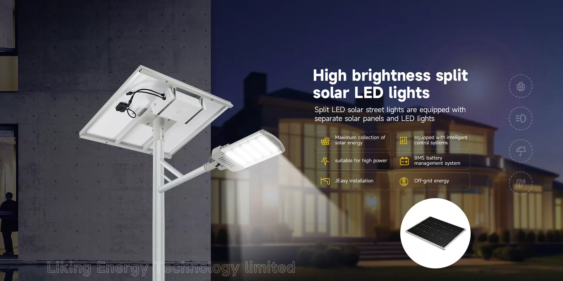 Proveedor de luz de calle solar